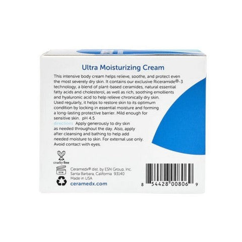 Ceramedx, Ultra Moisturizing Cream, 6 Oz Ceramedx