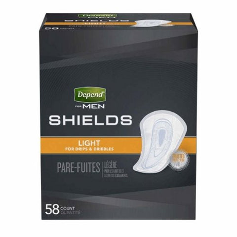 Kimberly Clark, Bladder Control Pad Depend  Guards for Men Light Absorbency Absorb-Loc  Core One Size Fits Most Adul, Pack Of 58 Kimberly Clark